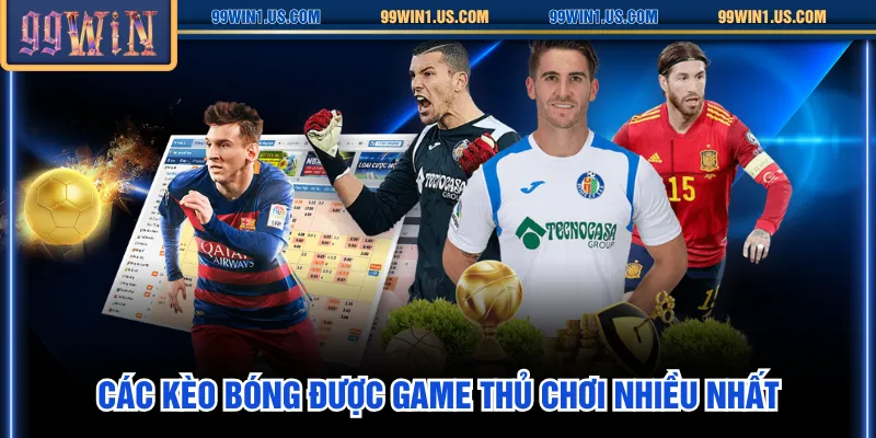 Các kèo bóng được game thủ chơi nhiều nhất